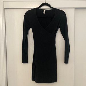 American Apparel Bodycon Wrap Front Dress